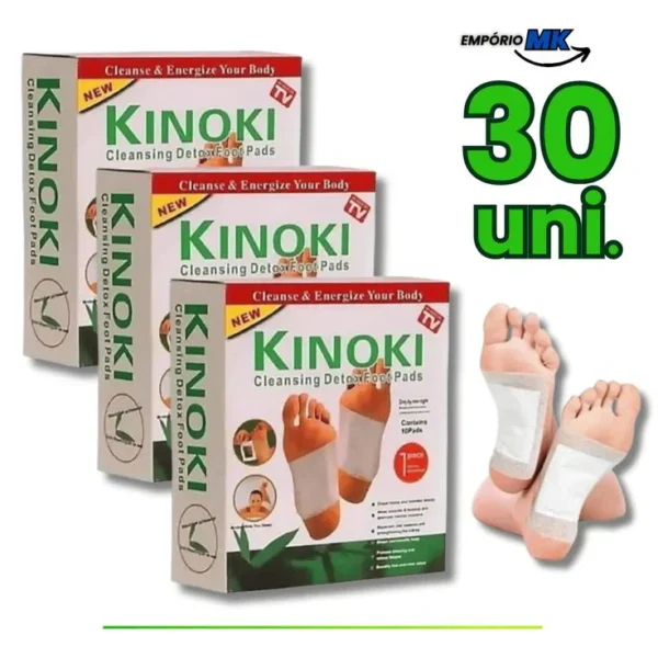 Patchs Détox Kinoki. Purifie ton corps. Éliminez Toxines & Douleurs Pendant Votre Sommeil ( 3 Patchs KINOKI).